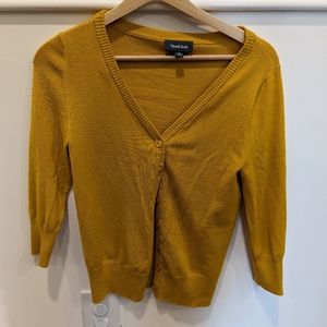 Modcloth Mustard Cardigan